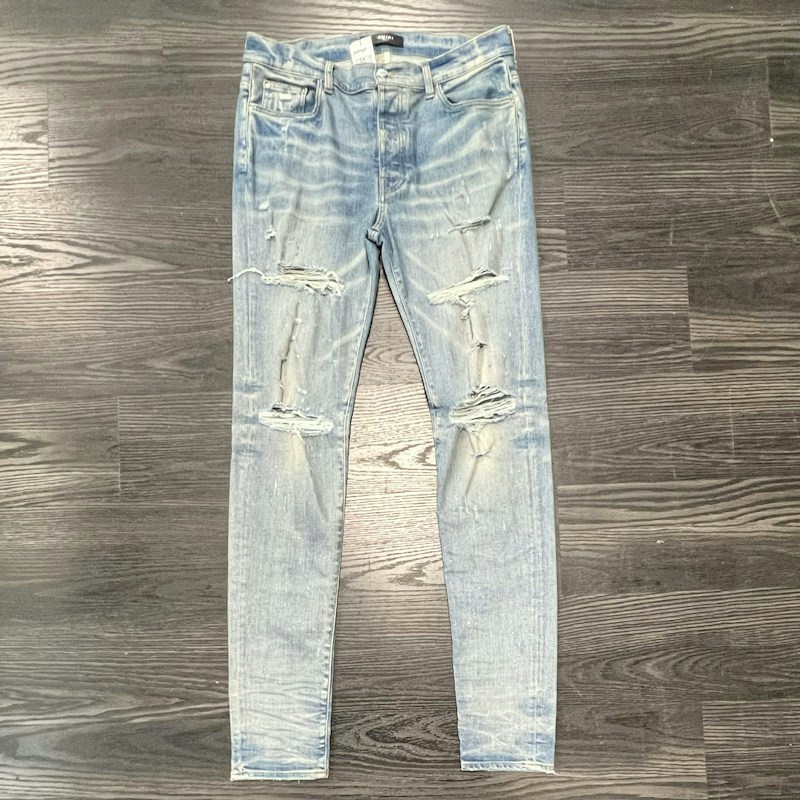 Amiri Thrasher Distressed Blue Jeans