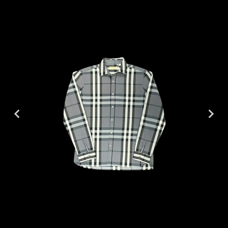 Burberry Brit Check Pattern Button Up Shirt