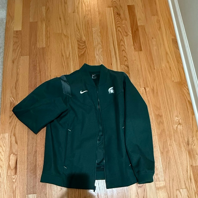 Nike Michigan State Spartans Full Zip Jacket Green