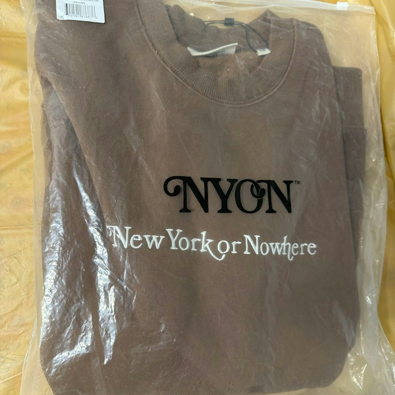 New York or Nowhere Signature Unisex Crewneck Sweatshirt Brown