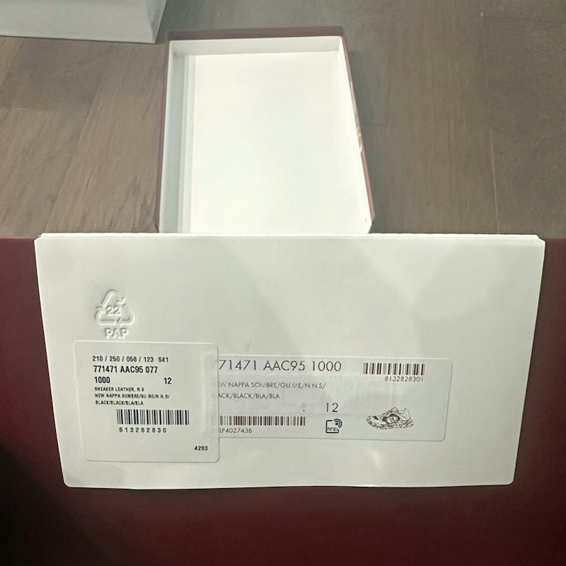 Gucci Re-Web Nappa Sneaker Black