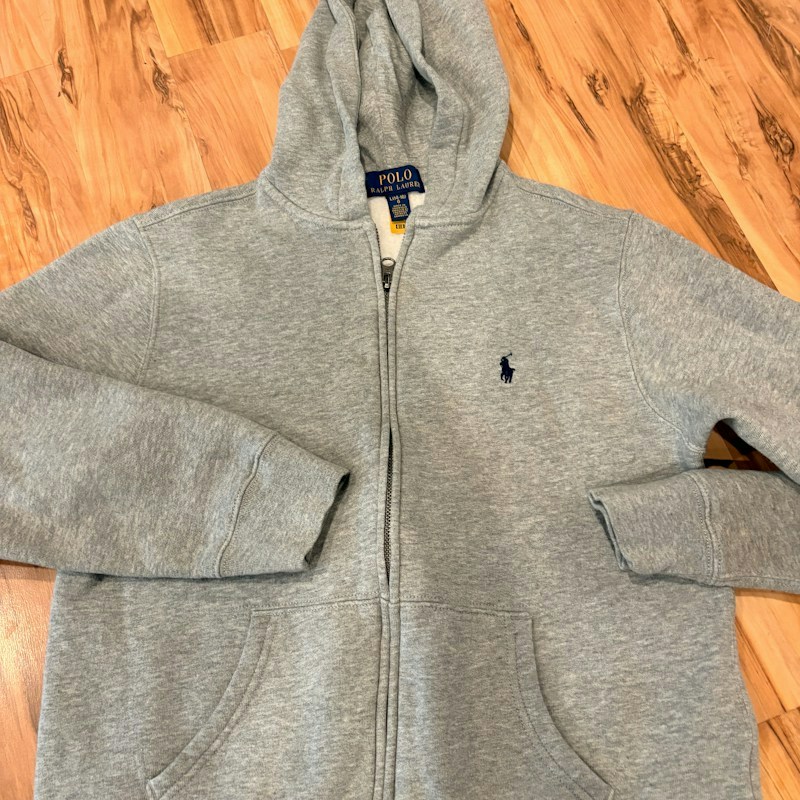 Polo Ralph Lauren Full-Zip Hooded Sweatshirt Grey