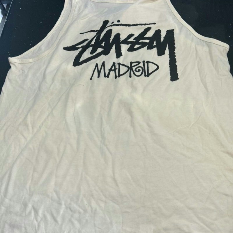 Stüssy Madrid Chapter Tank Top Off White