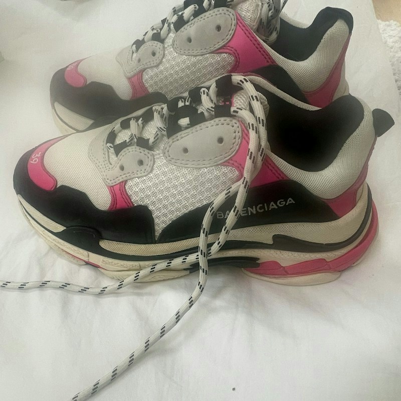 Balenciaga Triple S White Black Pink