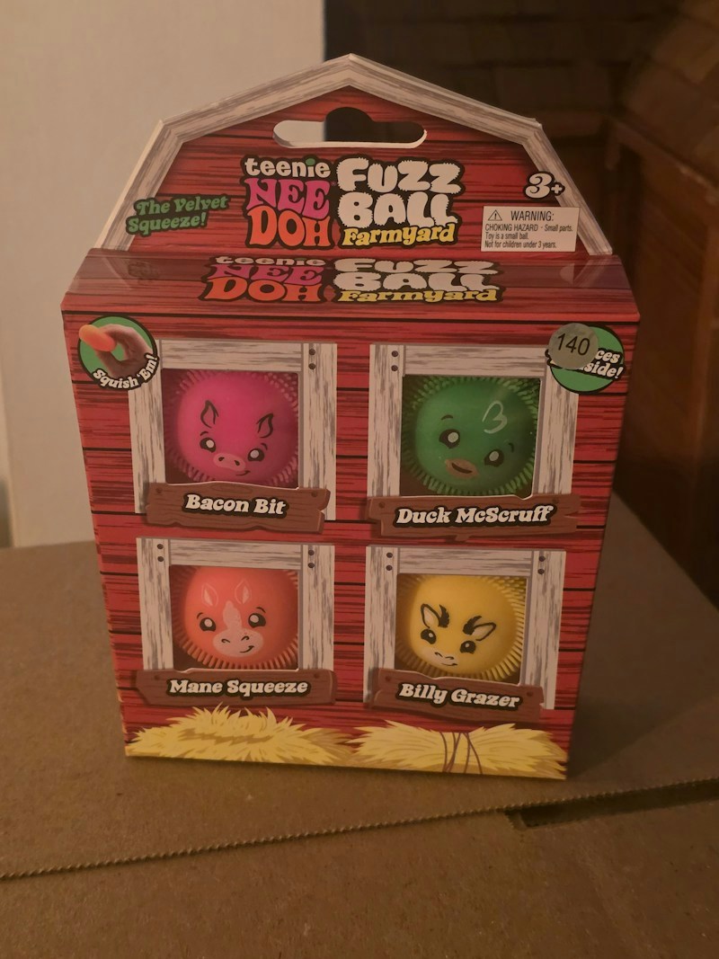 Teenie NeeDoh Fuzz Ball Farmyard
