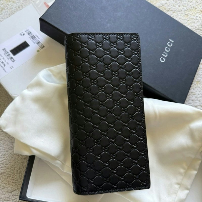 Gucci Microguccissima Soft Long Wallet Black