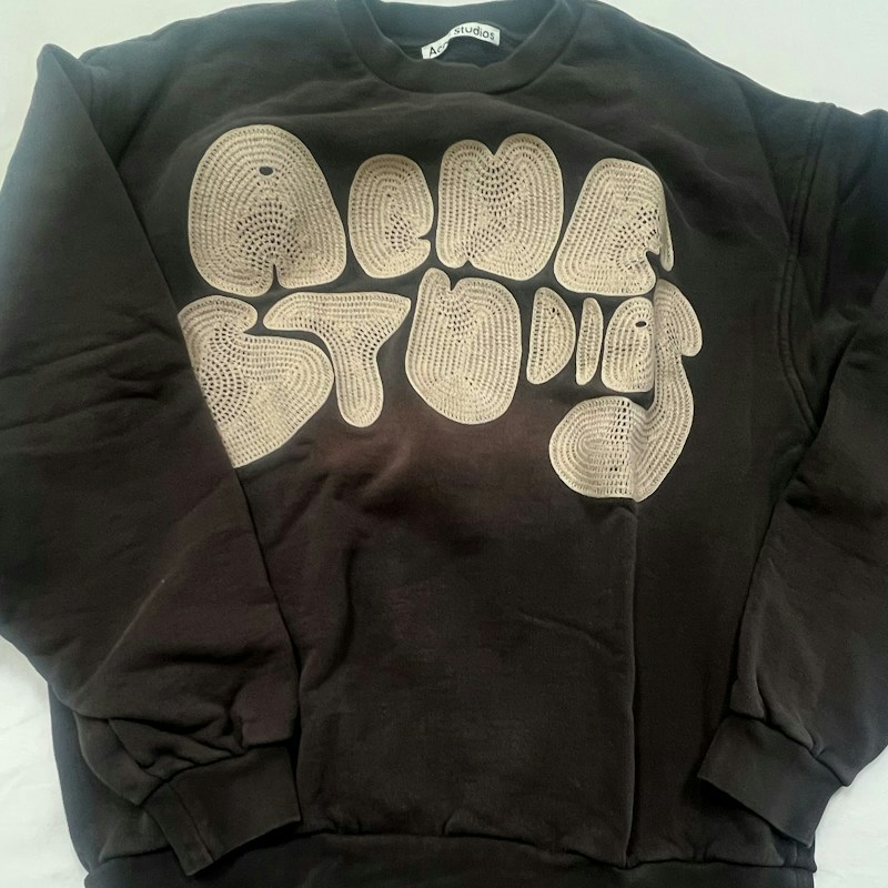 Acne Studios Logo Sweatshirt Black