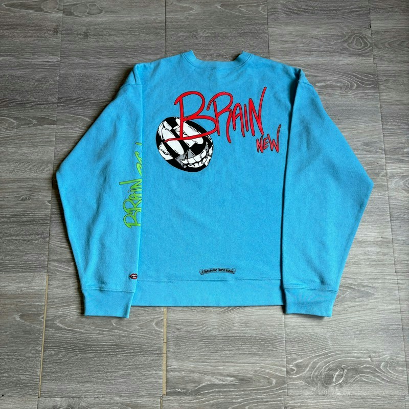 Chrome Hearts Matty Boy Blue Brain Crewneck