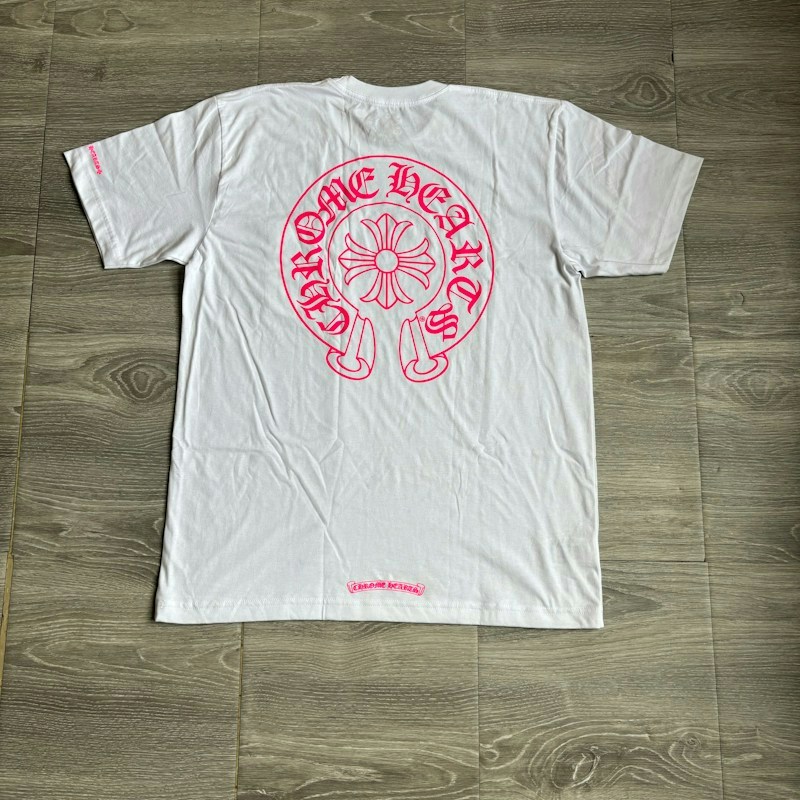 Chrome Hearts Pink Horseshoe Tee