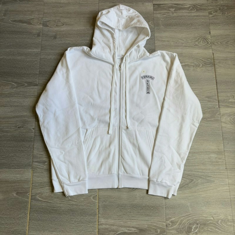 Chrome Hearts Zip Up Hoodie USA Shoulder Logo