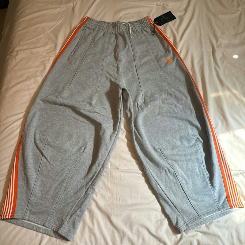 Needles H.D. Track Pant Poly Smooth Grey Orange