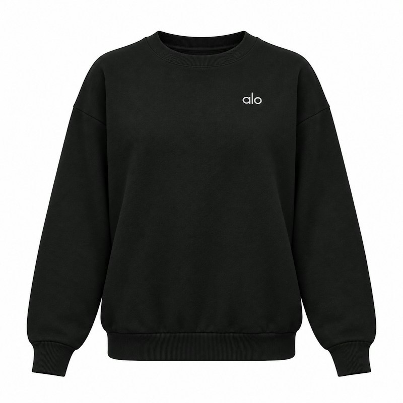 Alo Yoga Crewneck Sweatshirt Black