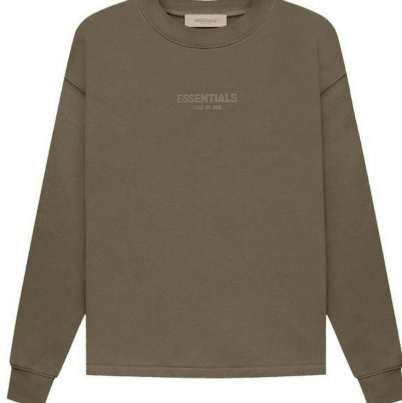 Fear of God Essentials Crewneck Sweatshirt Brown relaxed fit