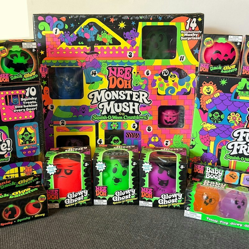 NeeDoh Monster Mush, Funky Frights & Squish or Squeeze Halloween Bundle