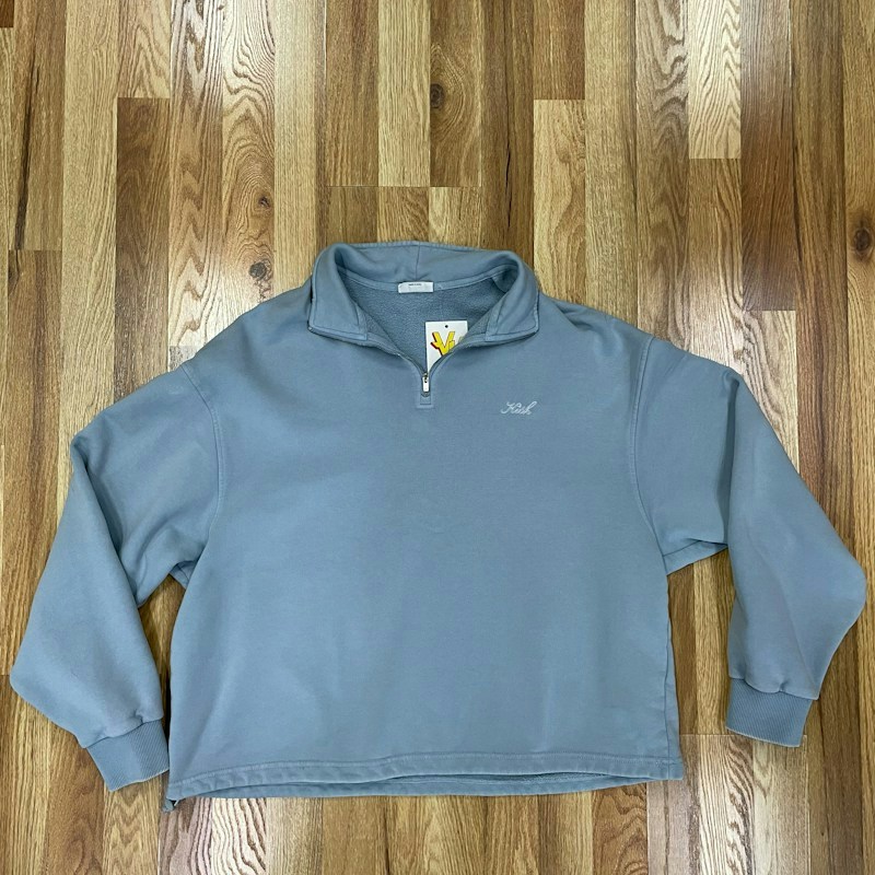 Kith Half Zip Sweatshirt Blue