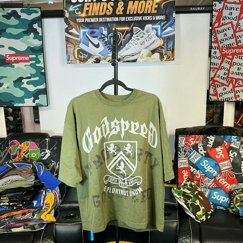Godspeed Crest Graphic T-Shirt Olive