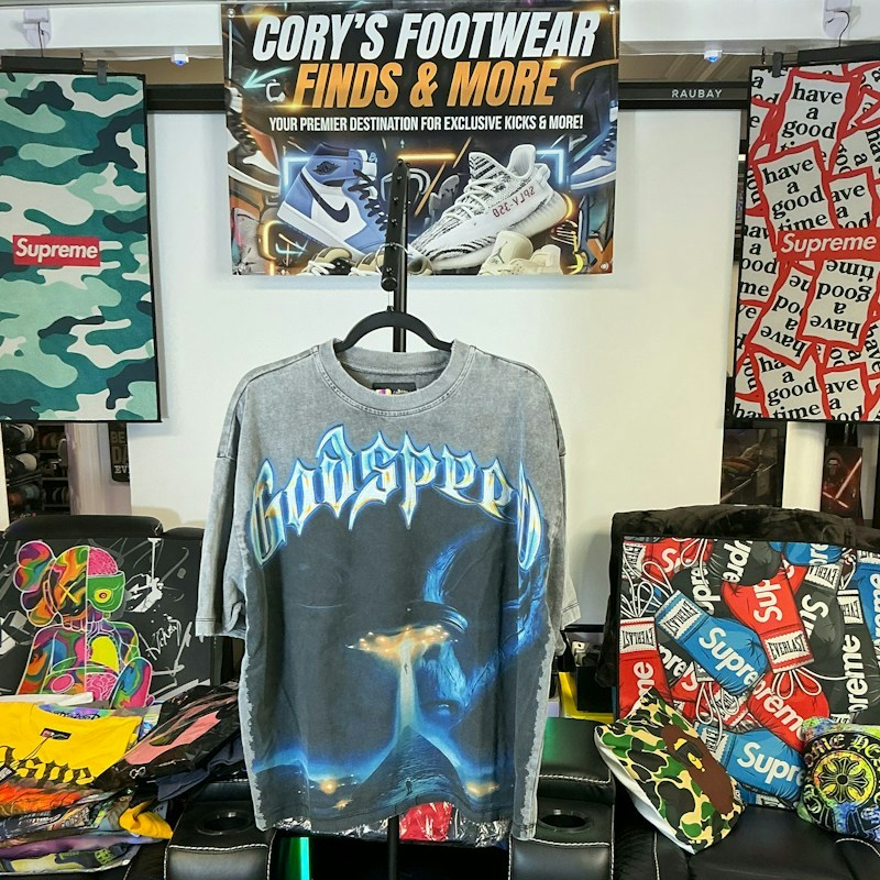 Godspeed Ascension Graphic T-Shirt Grey Wash