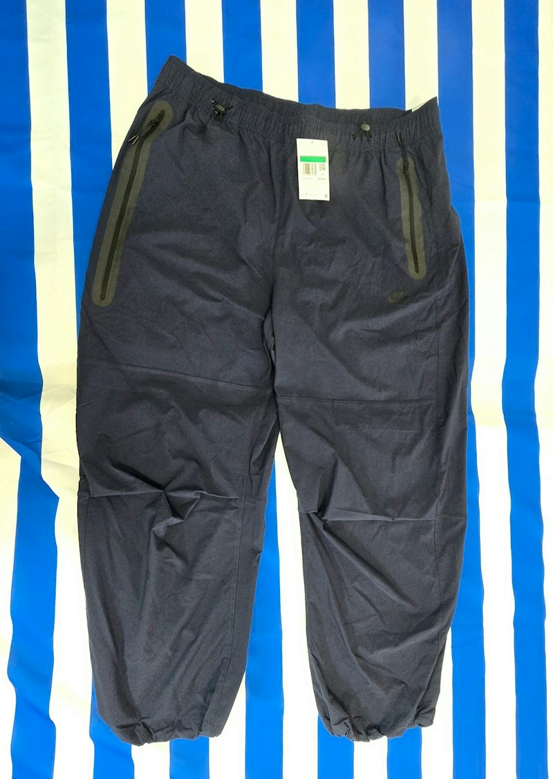 Nike Tech Woven Oversized Pants Navy Blue Black