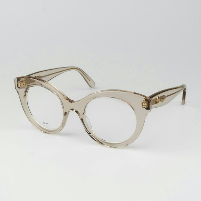 Loewe Curvy Eyeglasses Brown Round LW50074I 057