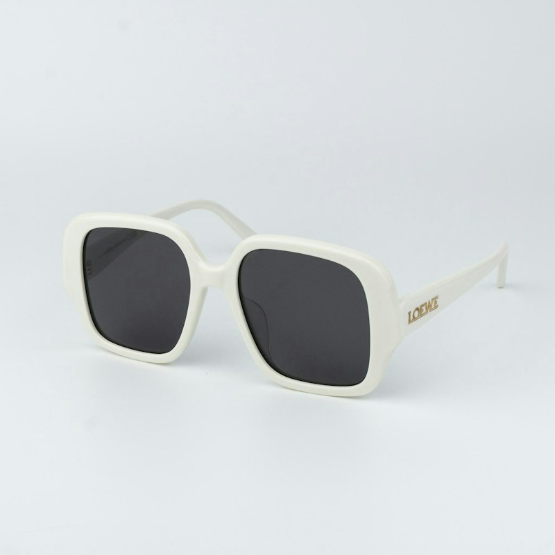 Loewe Square Sunglasses Ivory Smoke LW40134U 25A