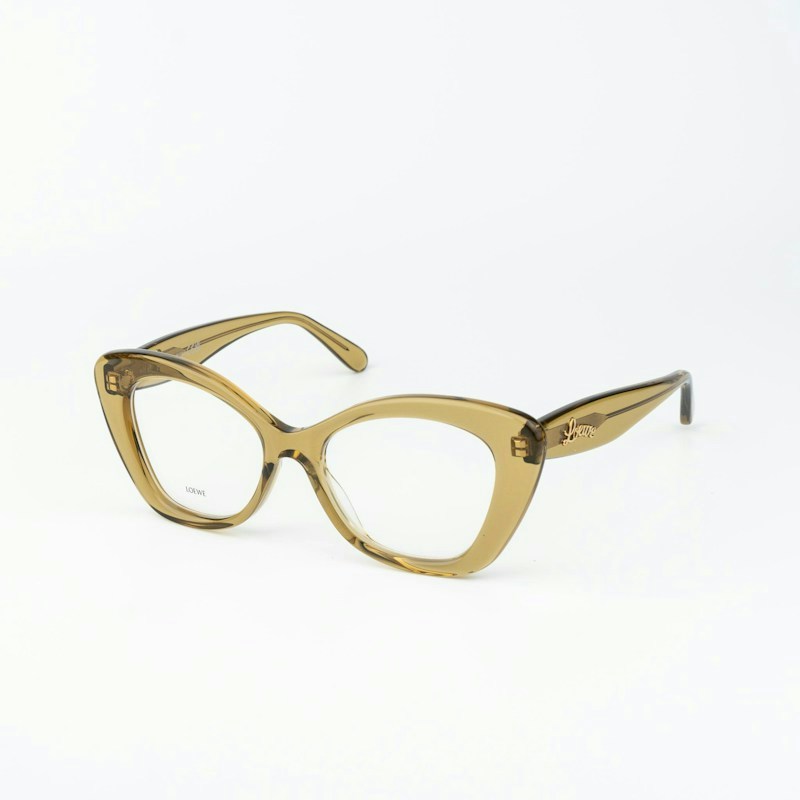 Loewe CURVY Eyeglasses Green Cat Eye
