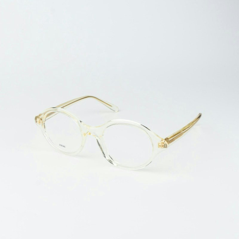 Loewe Slim Women Eyeglasses Beige Round