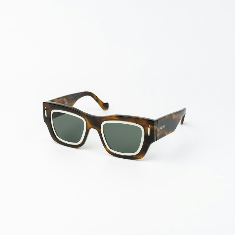 Loewe Square Sunglasses Havana Green