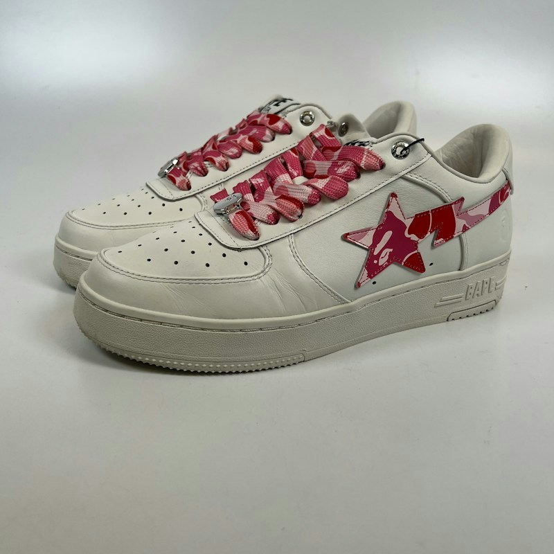 A Bathing Ape Bape Sta Low ABC Camo White Pink