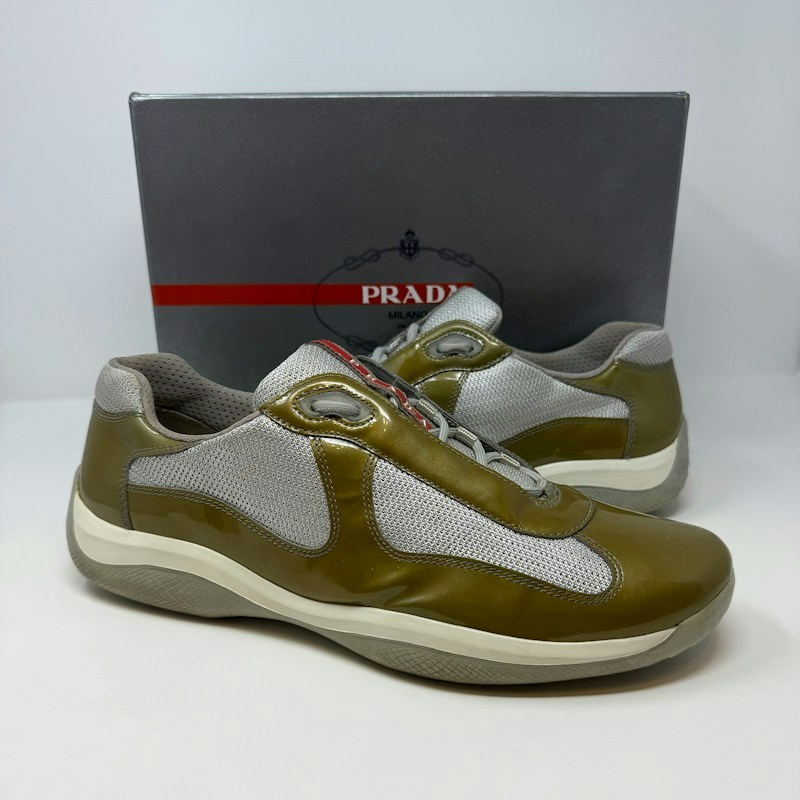Prada Americas Cup Sneaker Olive Green