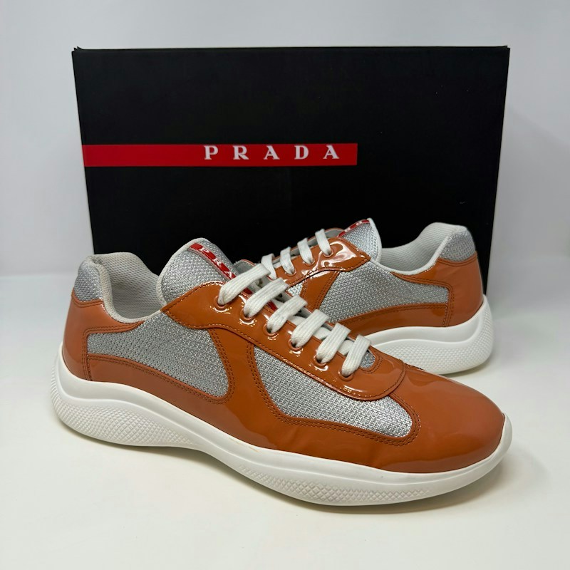 Prada Americas Cup Sneaker Orange