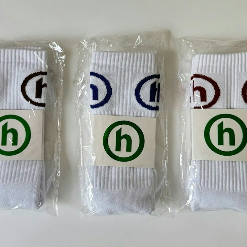Hidden NY Core Socks 3 Pair Bundle White Blue Brown Black Logo