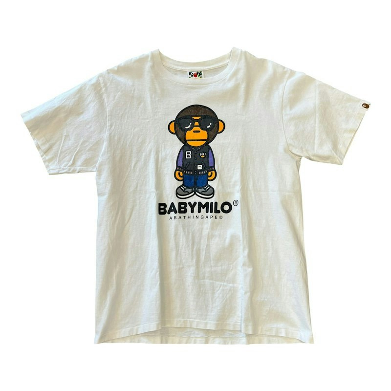 A Bathing Ape Baby Milo Graphic T-Shirt White