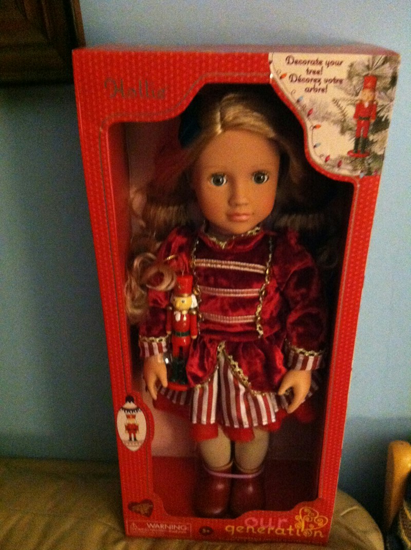 Our Generation 18" Collectible Christmas Doll Hollie