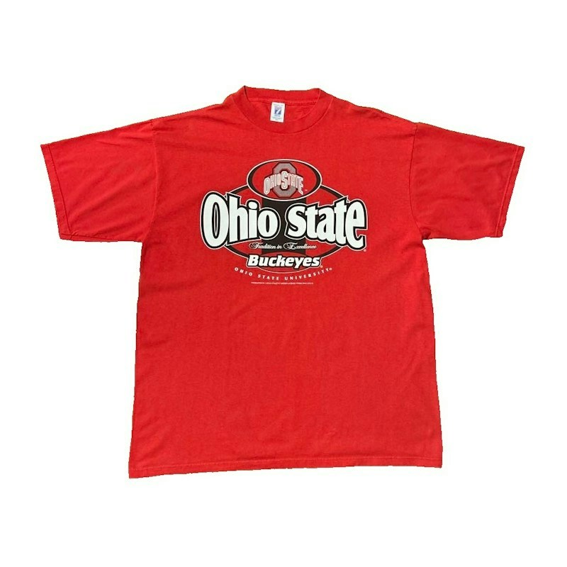 Logo 7 Ohio State Buckeyes T-Shirt Red
