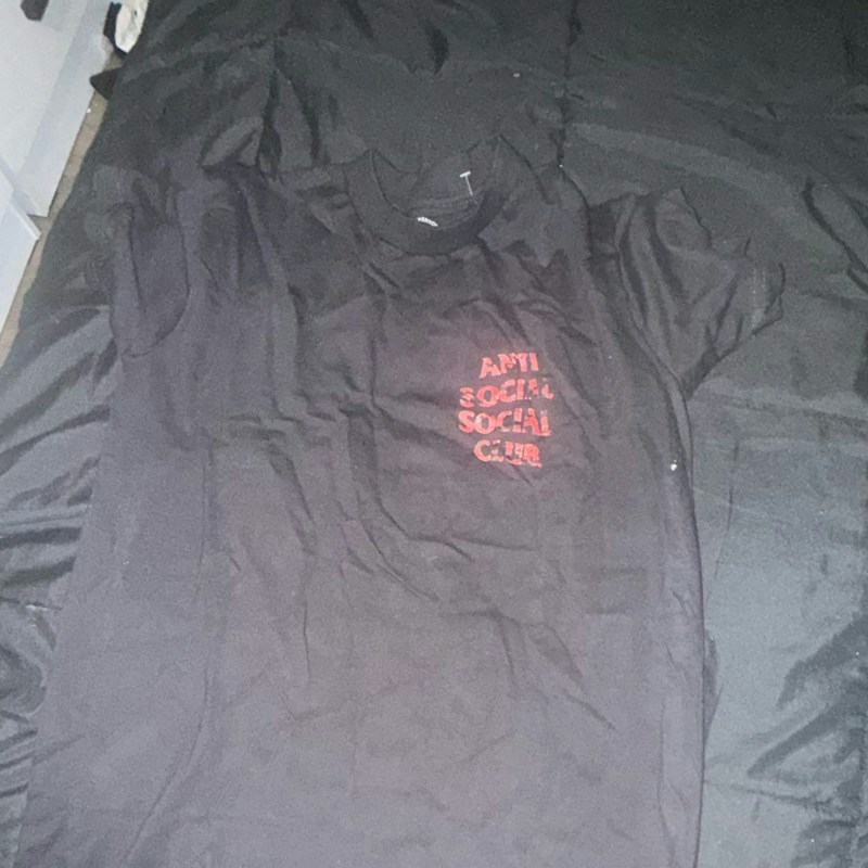 Anti Social Social Club T-Shirt Black Red