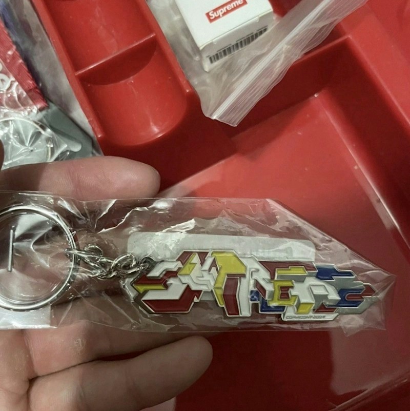 Supreme Delta Logo Keychain Multi