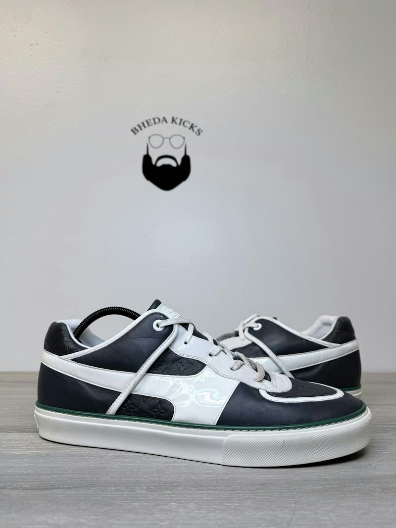 Louis Vuitton Skate Sneaker Black White Green