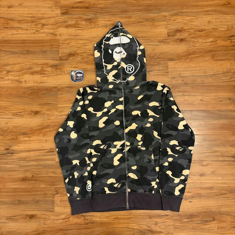 Bape City Camo Ape Face Full Zip Hoodie