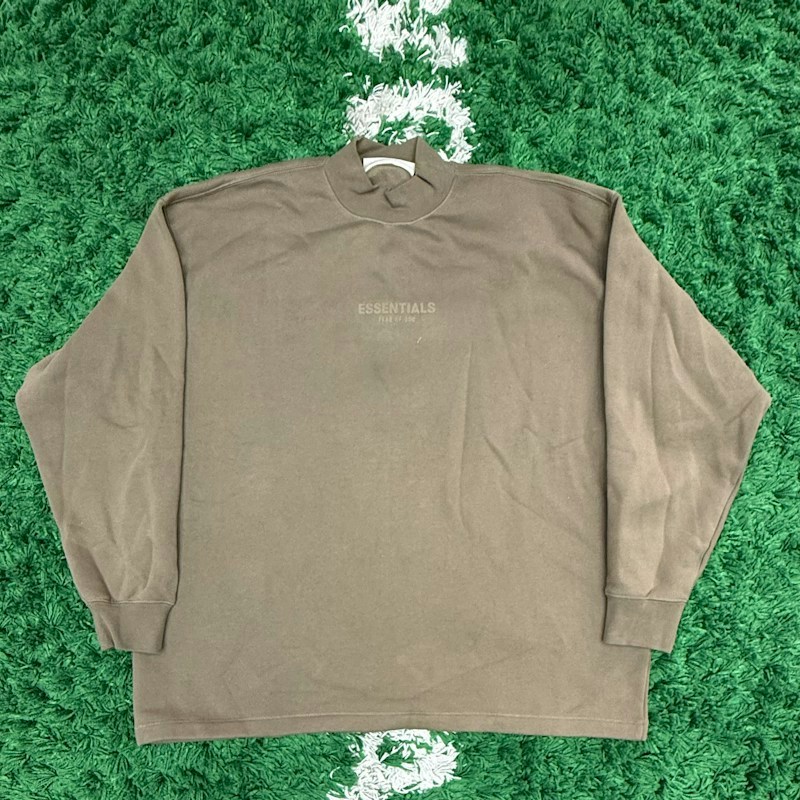 Fear of God Essentials Mock Neck Crewneck Wood