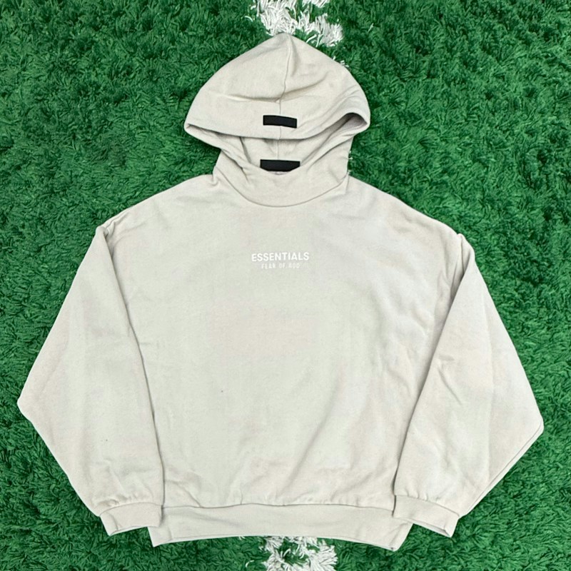 Fear of God Essentials Hooded Sweatshirt Silver Cloud