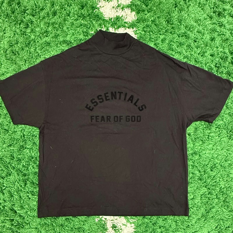 Fear of God Essentials Mock Neck T-Shirt Black