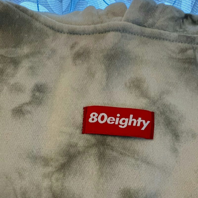 80eighty Tie Dye Hooded Sweatshirt Olive green