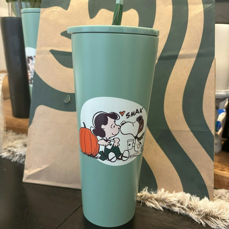 Starbucks Peanuts Snoopy Tumbler Green