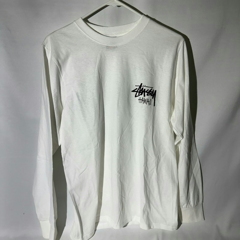 Stüssy Hawaii Long Sleeve T-Shirt White