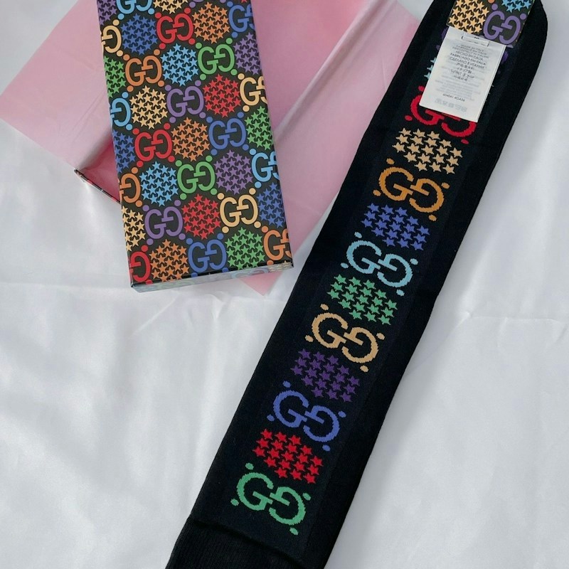 Gucci Interlocking G Star Socks Black Multi