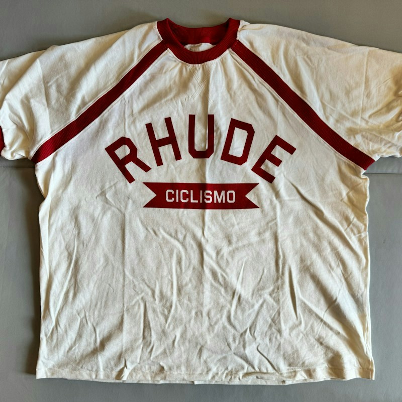 Rhude Ciclismo T-Shirt White Red