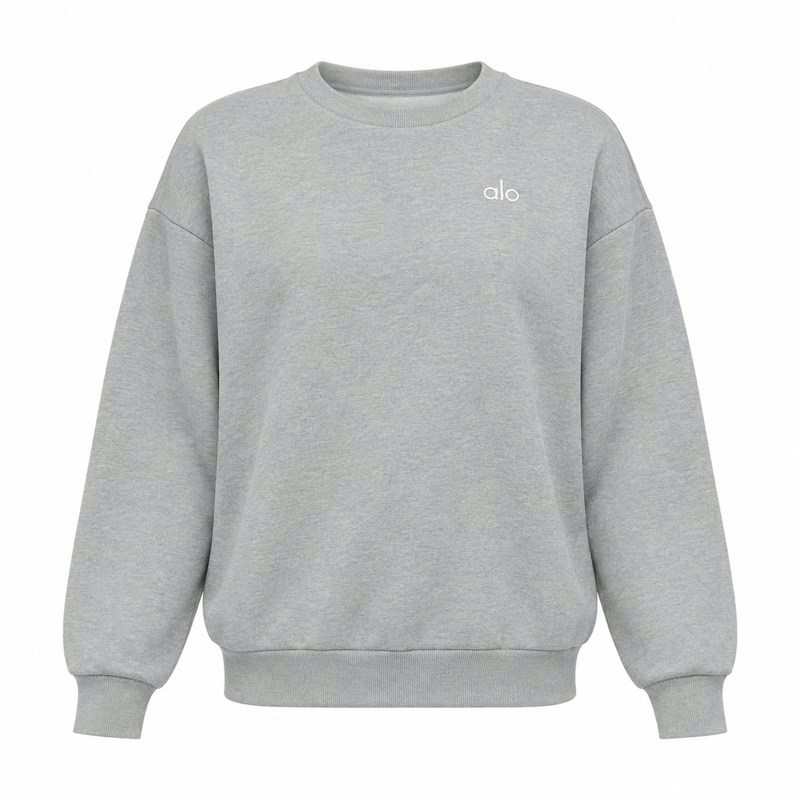 Alo Yoga Accolade Crewneck Heather Gray