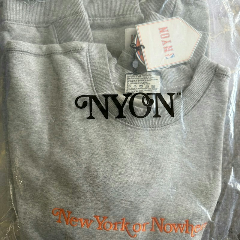 New York or Nowhere Signature Crew Sweatshirt Heather Grey