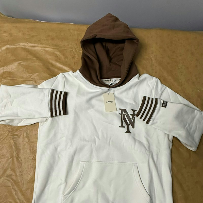 NYON New York or Nowhere Unisex Hoodie Off-White & Brown