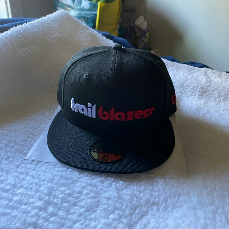 New Era Portland Trail Blazers Hardwood Classics 59FIFTY Fitted Hat Black